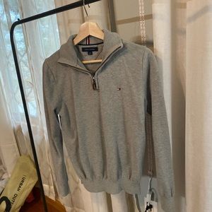 Tommy Hilfiger Embroidered Quarter Zip Sweater
